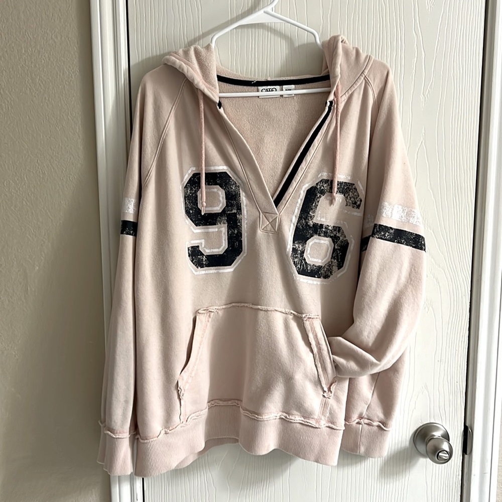 Cato plus size pull over hoodie jacket